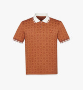 MHTFAMM01CO00L-M MCM COL MN PIQUE JQD POLO CO, LARGE|COGNAC