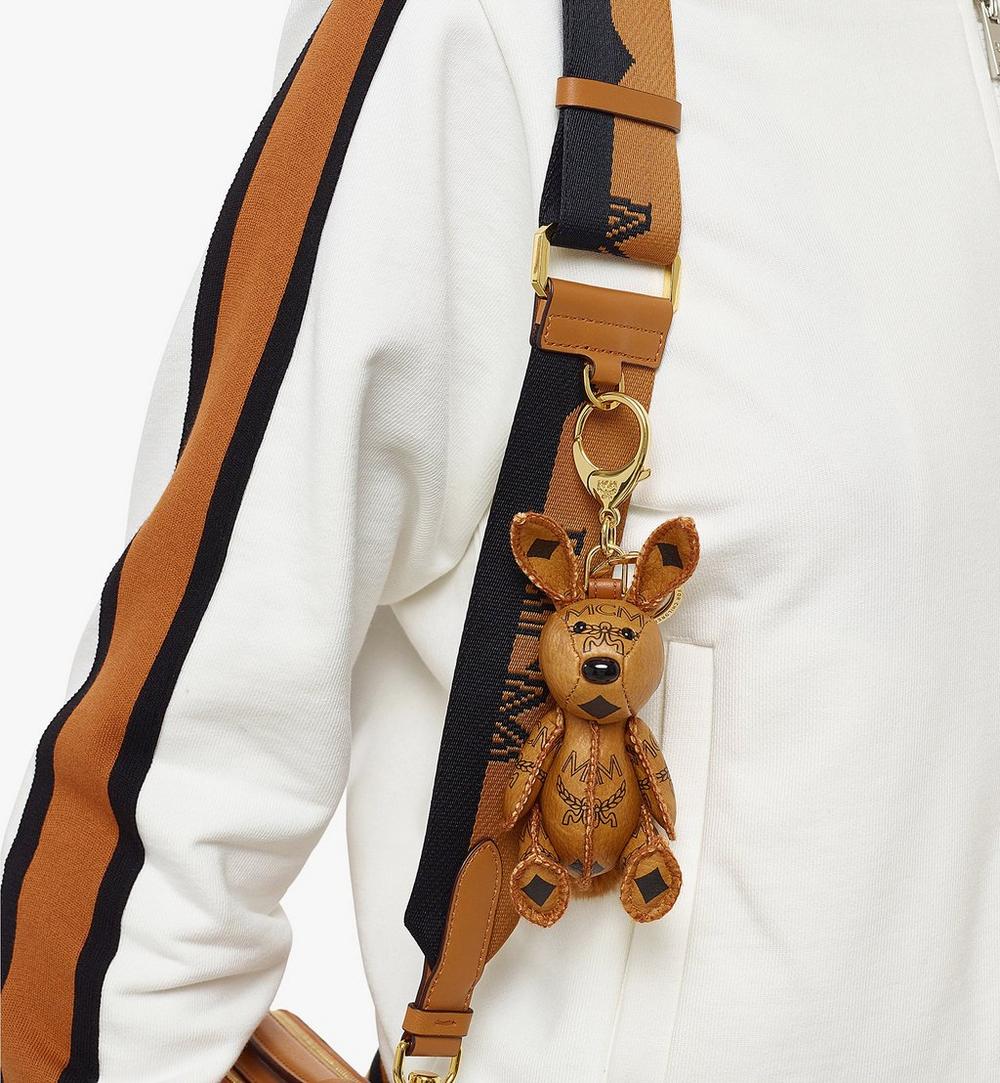 MXZAAVI16CO001-MCM Park Rabbit Charm in Visetos|COGNAC