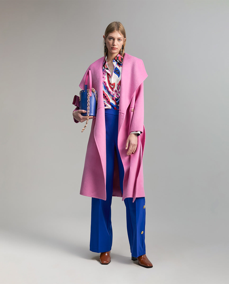 Handcrafted monochrome coat