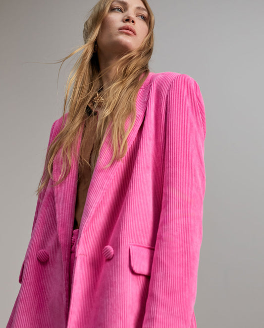 Oversize corduroy blazer
