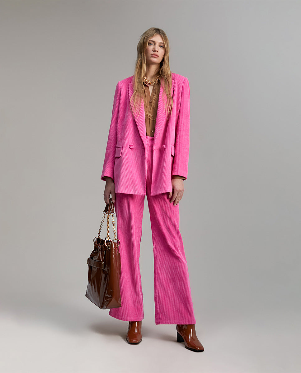 Oversize corduroy blazer