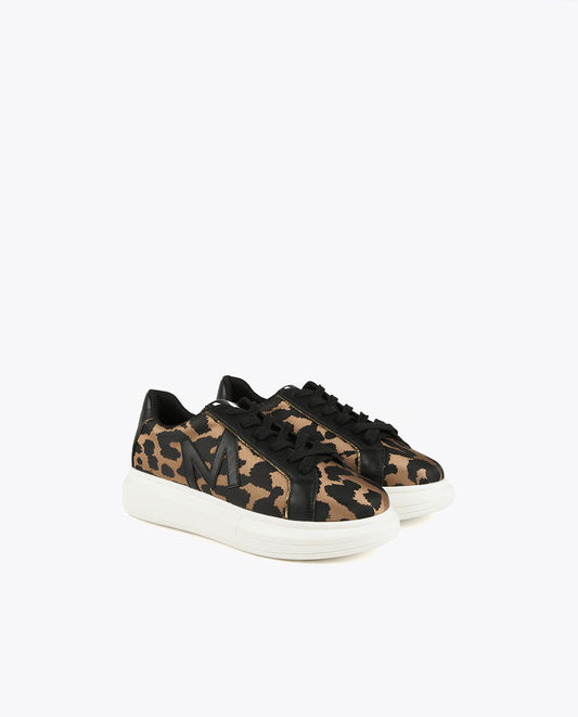 Animal print sneakers
