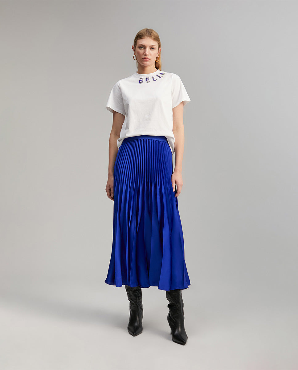 T-shirt with rhinestone detail