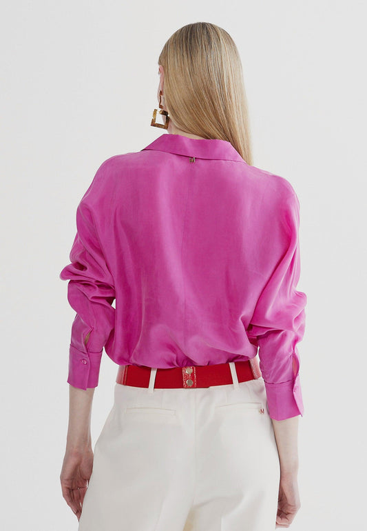 MS2415026-Fuchsia-Monochrome blouse