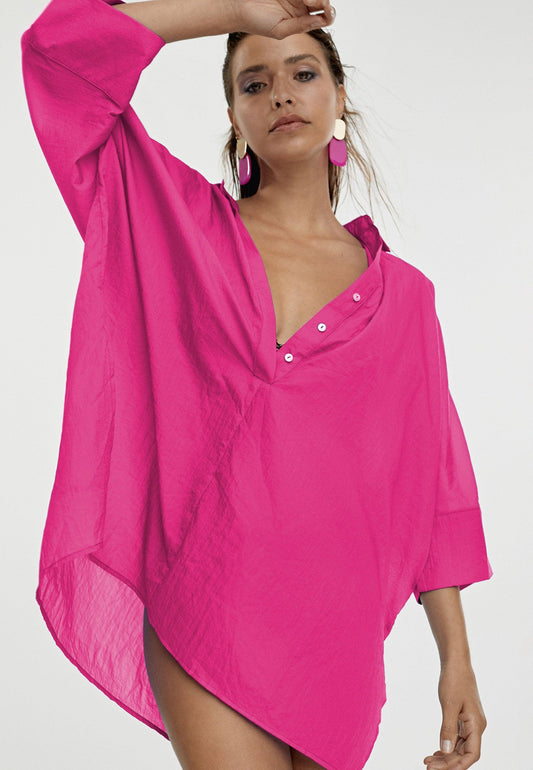 MS2416042-Fuchsia-Short kaftan