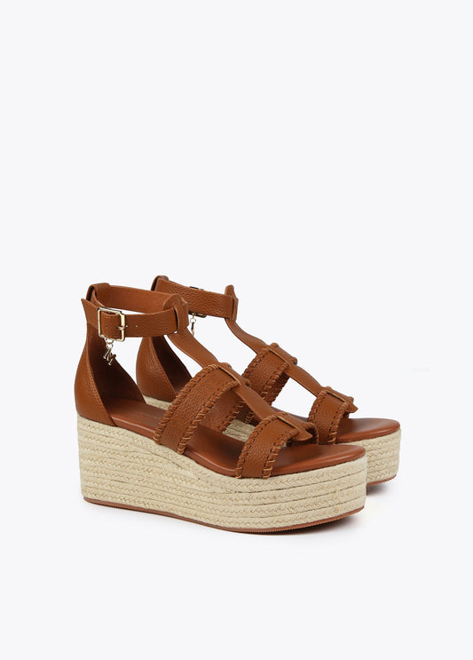 Natural fibre-effect wedge