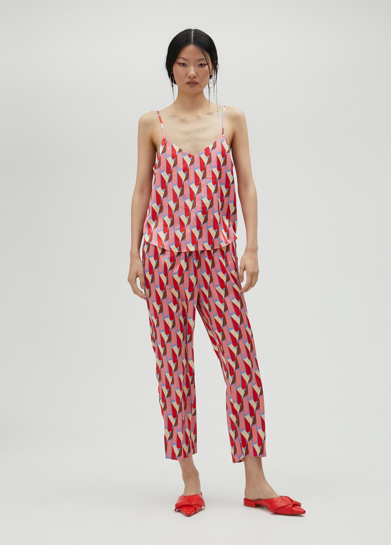 Logo print camisole top