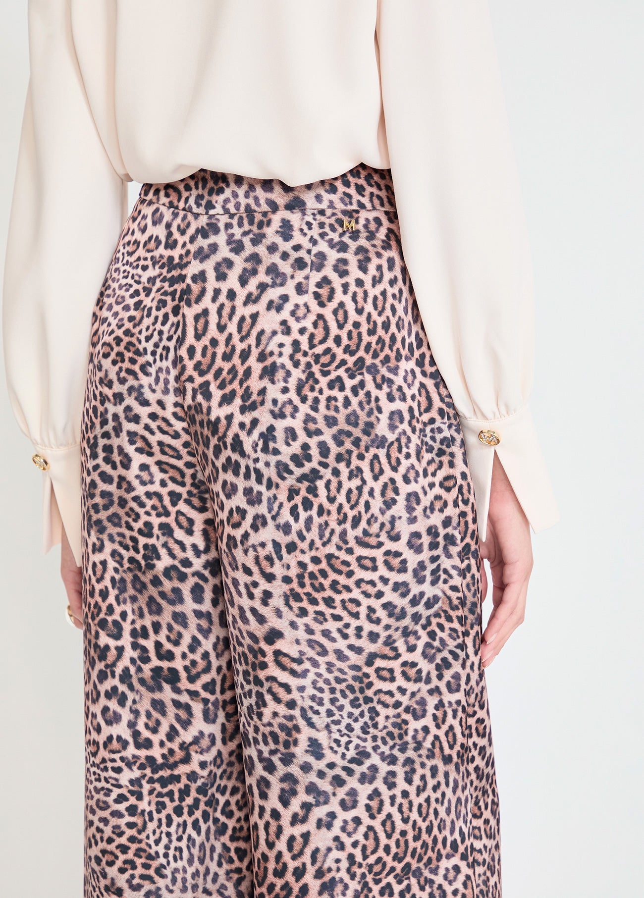 Brown Animal Print Pants