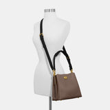 C3766-Willow Bucket Bag In Colorblock-B4/Dark Stone