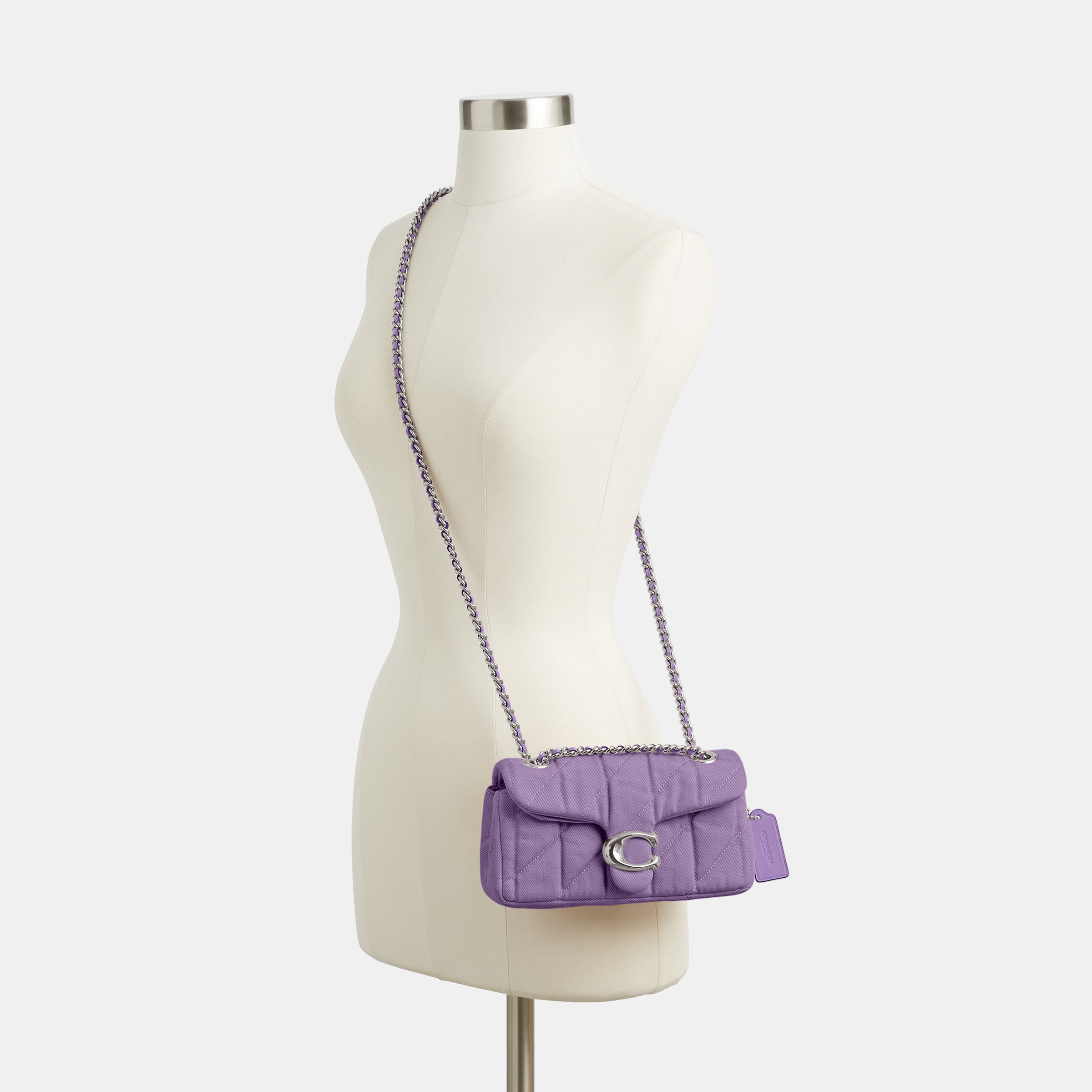 CBG33-Tabby Shoulder Bag 20 With Quilting-Lh/Iris