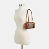 CBH53-Swing Zip Bag 20 In Crystal Signature Jacquard-Lh/Burnished Amber