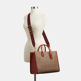 cr683-Ace Tote 35 In Signature Canvas-B4/Tan Rust