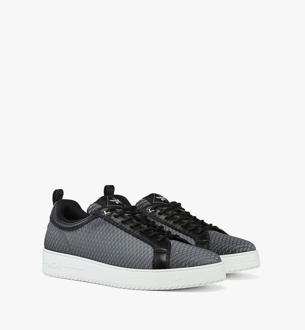 MEXFSAJ02EG041-Neo Terrain Lo Sneakers in Gradation Mesh and Calf Leather|GREY