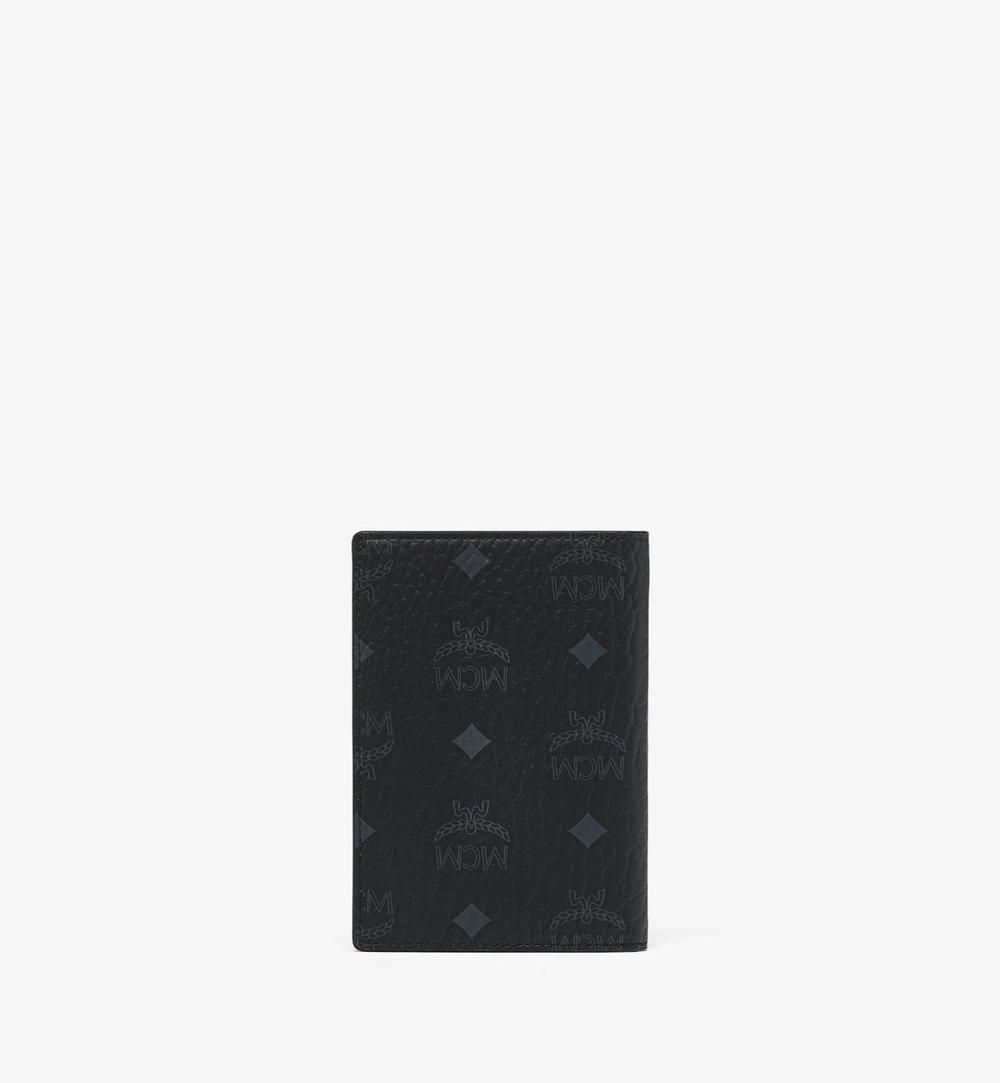 MXVESTT02BK001-Ottomar Passport Holder in Visetos|BLACK