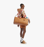 MMVAAVY01CO001-Ottomar Weekender Bag in Visetos|COGNAC