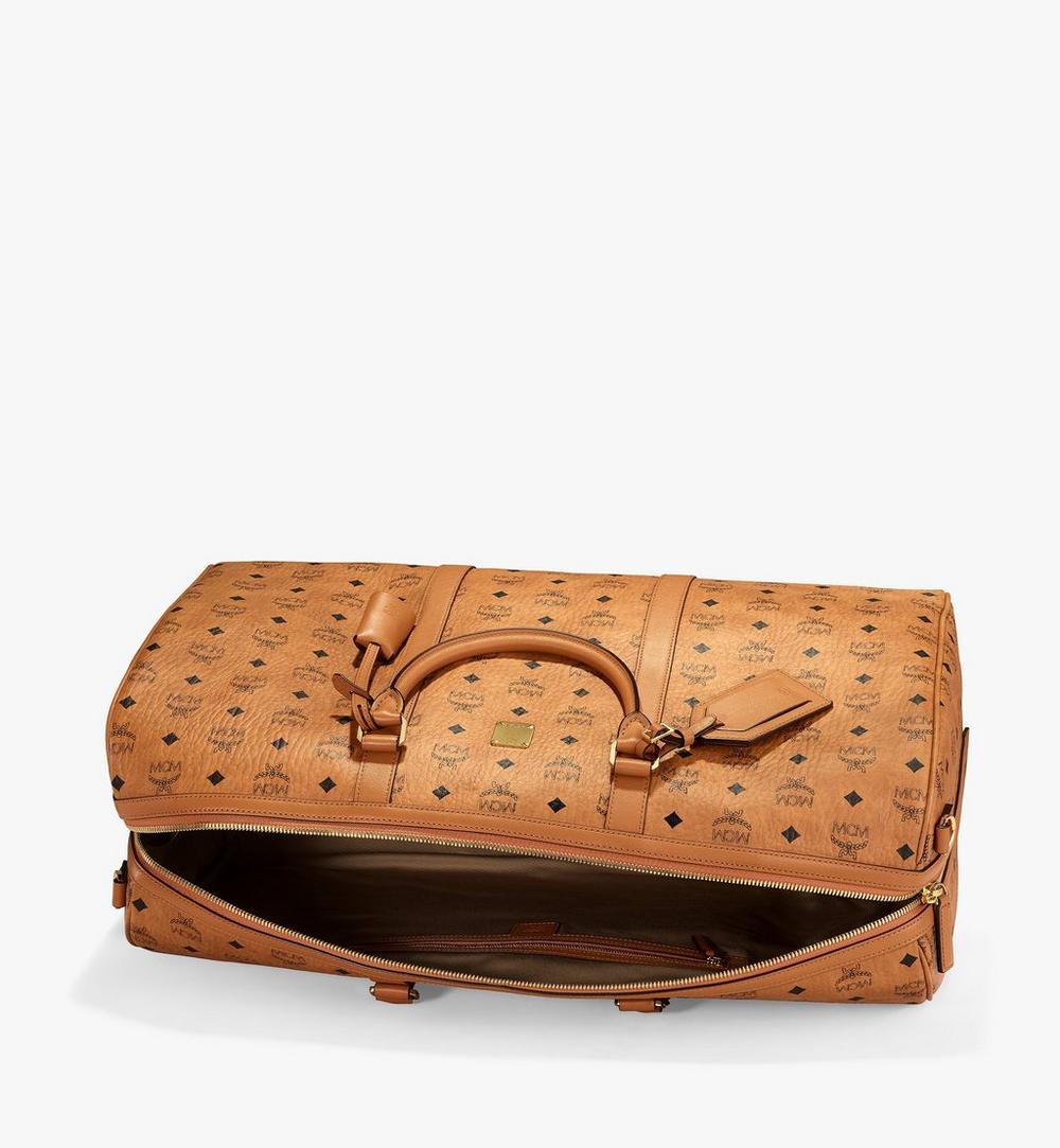 MMVAAVY01CO001-Ottomar Weekender Bag in Visetos|COGNAC