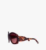 MEGEAMM11XI001-Oversized Round Sunglasses|BURGUNDY/YELLOW HAVANA