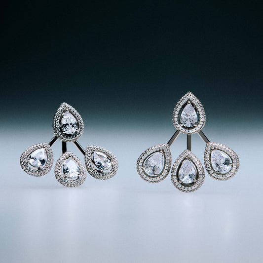Rosato anna long earrings - Silver