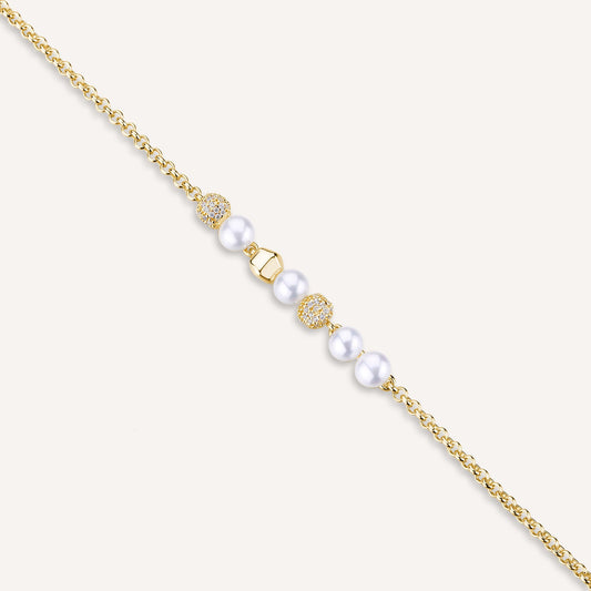 Rosato azzurra soft chain bracelet - Yellow Gold