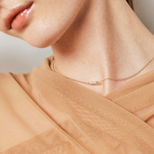 Rosato bianca Short necklace - Yellow Gold