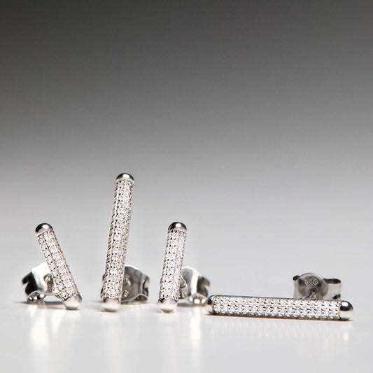 Rosato bianca Lobe earrings - Silver