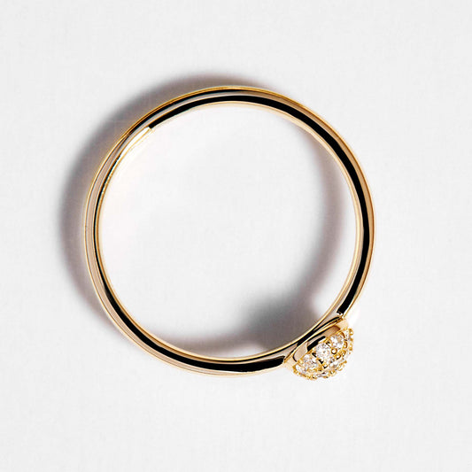 Rosato bianca Ring - Yellow Gold