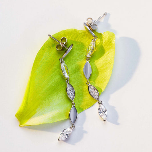Rosato gaia Long earrings - Silver