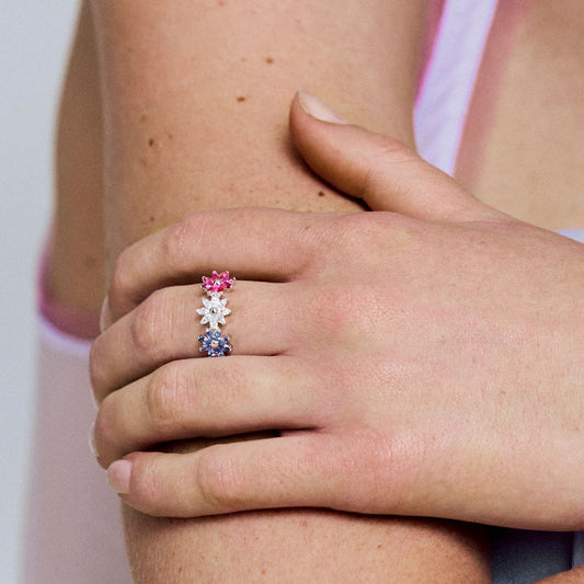 Rosato gaia Floral ring - Silver