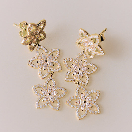 Rosato Gaia dangling earrings - Yellow Gold