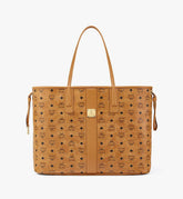 MWPCSVI02CO001-Reversible Liz Shopper in Visetos|COGNAC