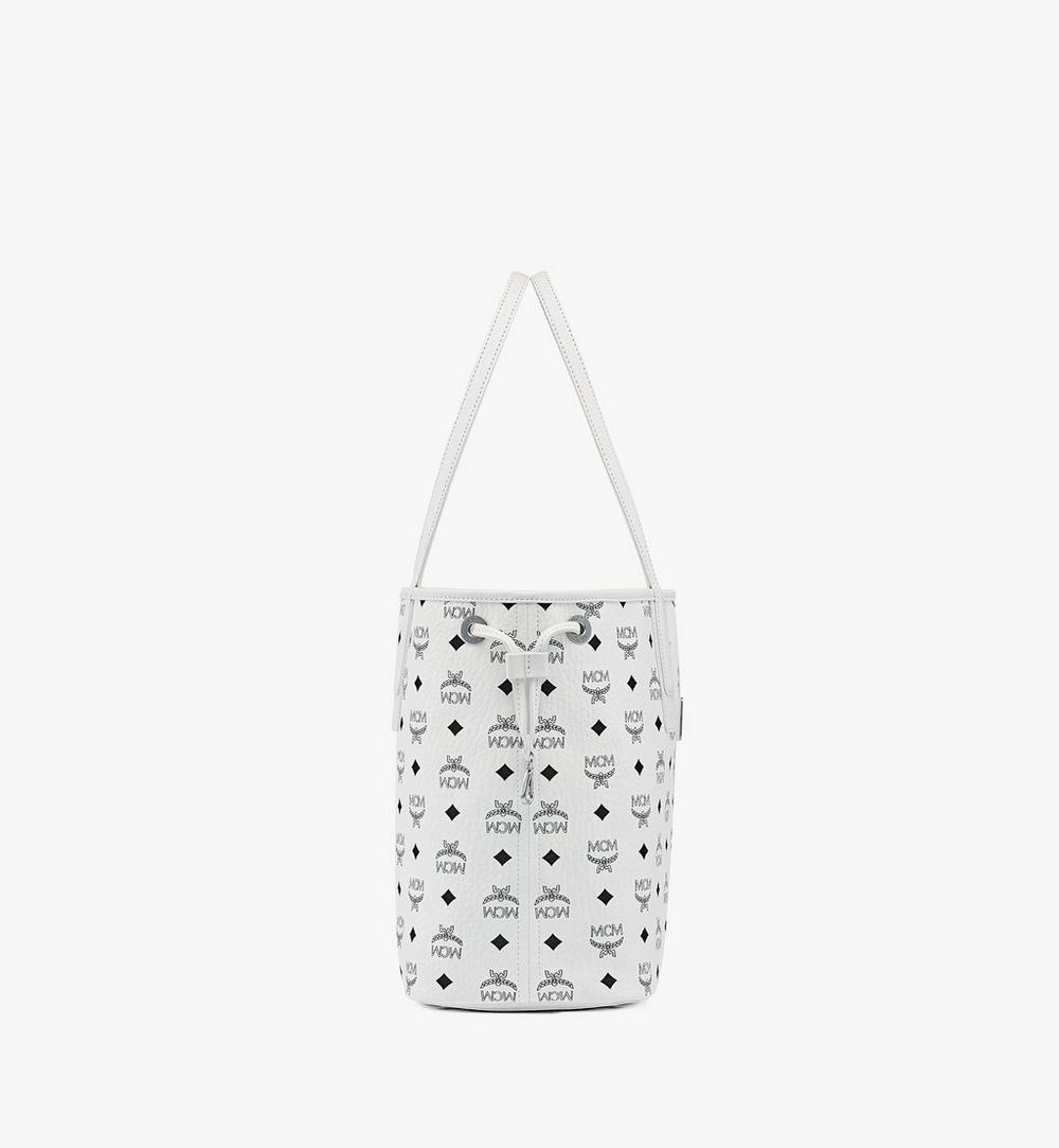 MWPCSVI02WT001-Reversible Liz Shopper in Visetos|White