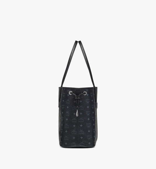 MWPCSVI01BK001-Reversible Liz Shopper in Visetos|BLACK