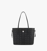 MWPDSLR02BK001-Reversible Liz Shopper in Visetos|BLACK