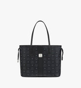 MWPCSVI01BK001-Reversible Liz Shopper in Visetos|BLACK