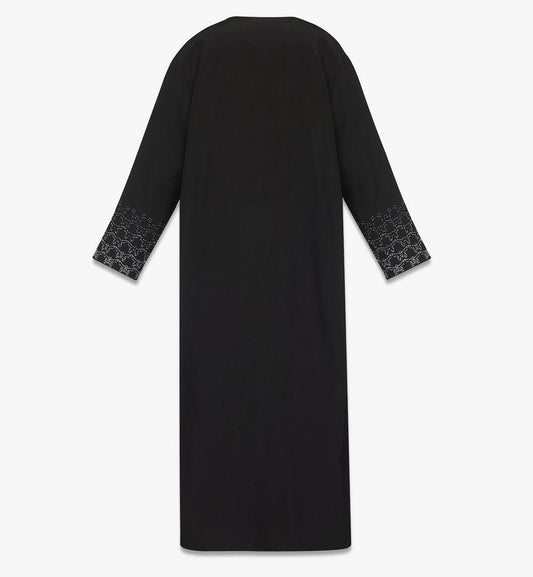 MFJFSMM06BK044-Silk Robe|BLACK