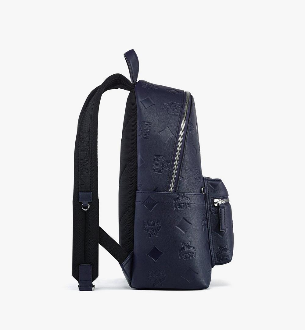 MMKDAVE02VC001-Stark Backpack in Maxi Monogram Leather|NAVY BLAZER