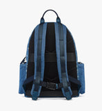 MMKFAVE04HD001-Stark Backpack in Monogram Denim Jacquard|DENIM BLUE