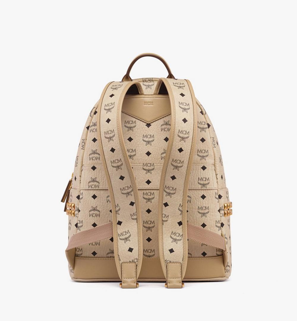 MMKEAVE12IG001-Stark Side Studs Backpack in Visetos|BEIGE