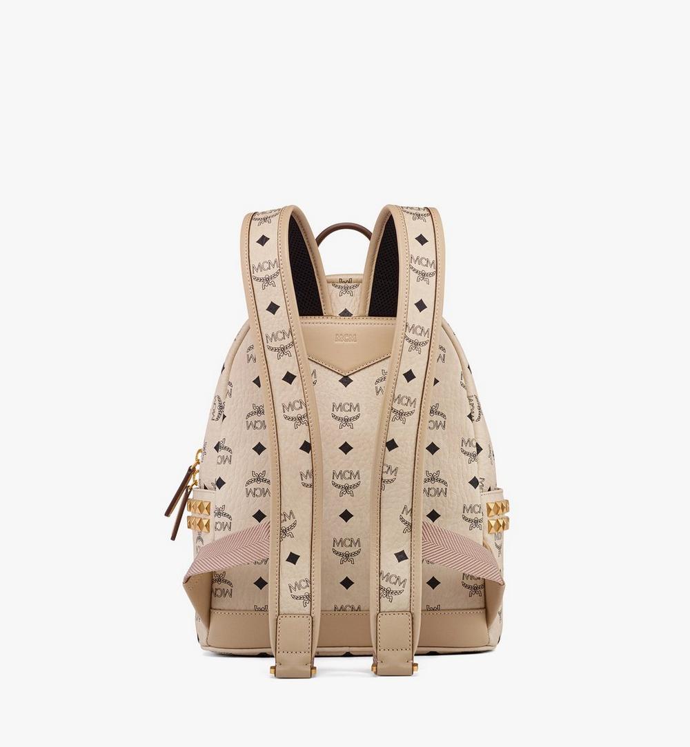 MMKEAVE15IG001-Stark Side Studs Backpack in Visetos|BEIGE