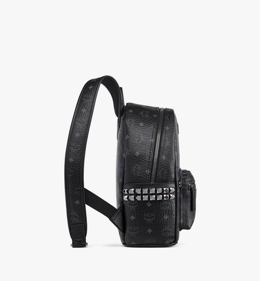 MMKEAVE15BK001-Stark Side Studs Backpack in Visetos|BLACK