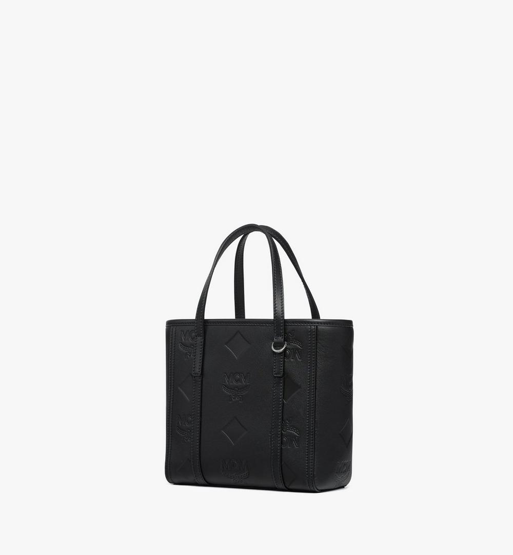 MWPGSMT05BK001-Toni Top-Zip Shopper in Maxi Monogram Leather|BLACK