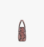 MWPFSMT04Q2001-Toni Top-Zip Shopper in Python Print Coronet|BLUSH PINK
