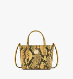 MWPFSMT05Y0001-Toni Top-Zip Shopper in Python Print Coronet|OLD GOLD