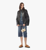 MYLDSXT01I8001-Tracy Chain Wallet in Visetos|BEIGE + BLACK