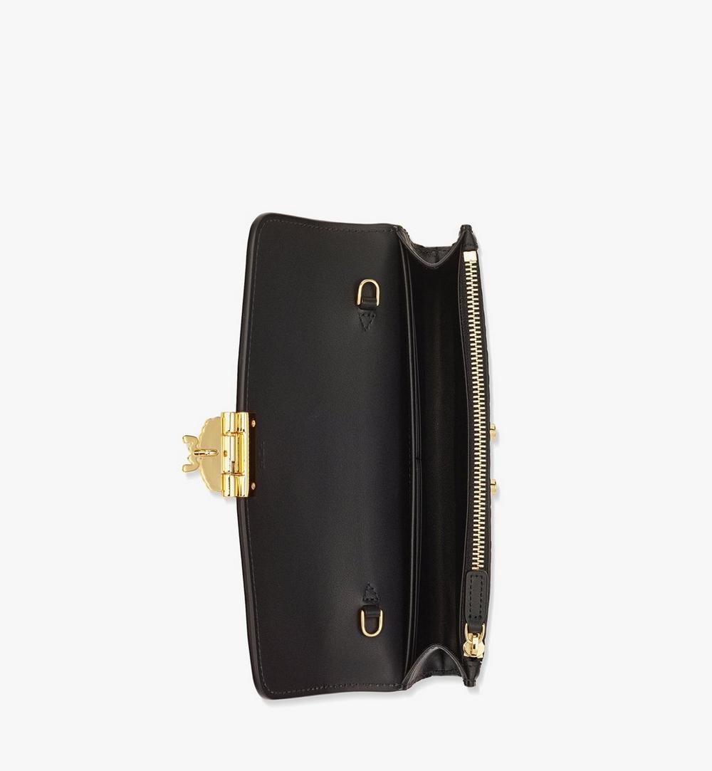 MYLDSXT01BK001-Tracy Chain Wallet in Visetos|BLACK