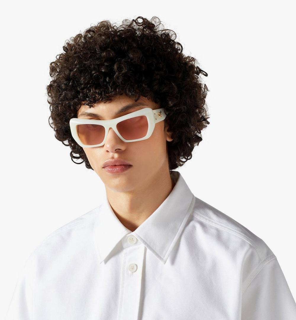 MEGESMM04WT001-Unisex Square Sunglasses|White