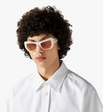 MEGESMM04WT001-Unisex Square Sunglasses|White