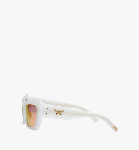 MEGESMM04WT001-Unisex Square Sunglasses|White