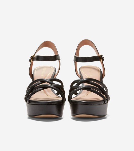 w26804-Grove Platform Sandal-Black Leather
