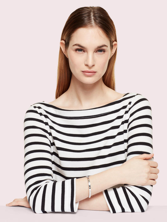 WBRUB745-metal stone hinged bangle-Clear/Slvr